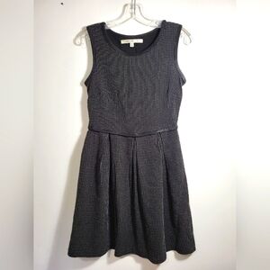 Max Studio Black with white dots midi dress   women's S  #2359